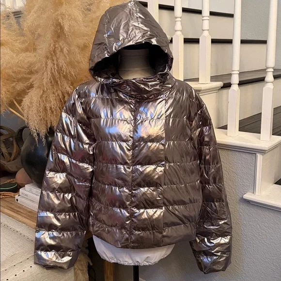 GREYSON NWT METALLIC EOS X HOODIE PERFORMANCE JACKET SIZE MEDIUM - Picture 2 of 7